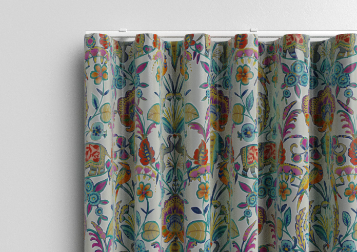 Bangalore Faux Silk, Azure Glow - Made to Measure Curtain - Image 13